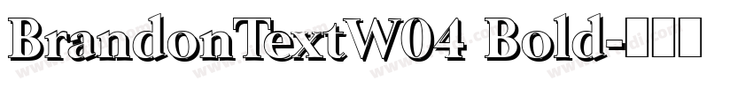 BrandonTextW04 Bold字体转换